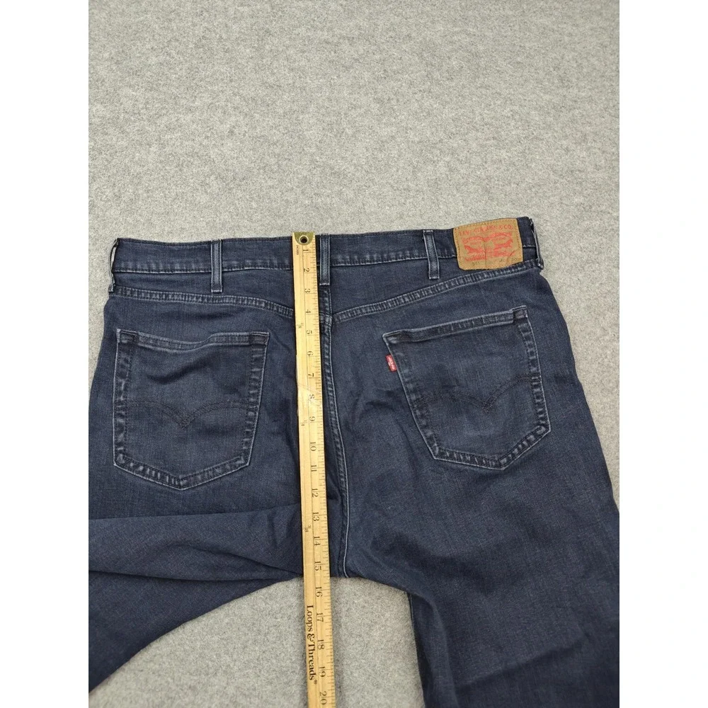 Levi's 541 Jeans Mens 40x30 Blue Dark Wash Athletic Taper Stretch Denim Zip Fly